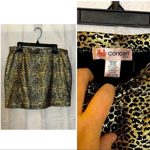Cheetah Print Mini Skirt